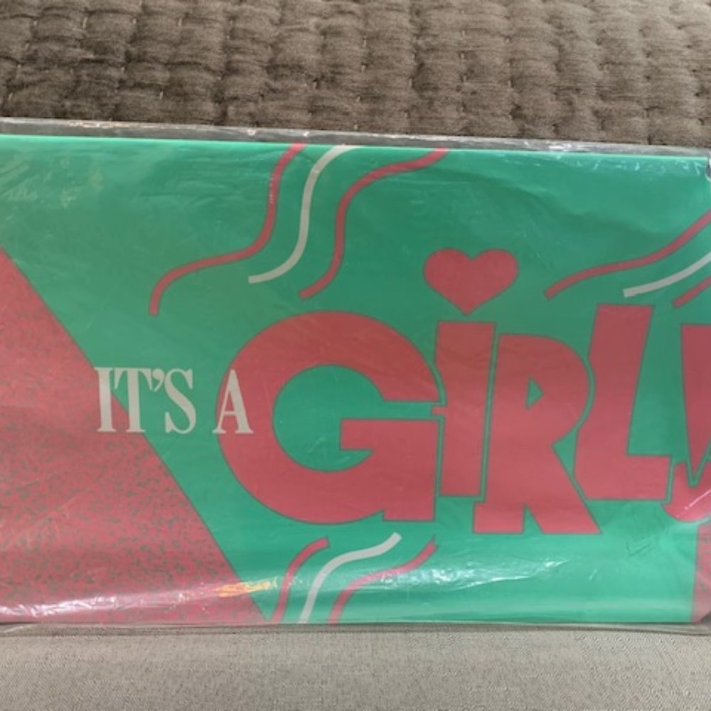 "It's a Girl" Vinyl Magnetic Mailbox Cover NIB